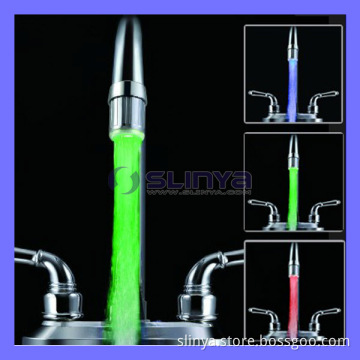 3 Colors Water Temperature Sensor Control RGB LED Faucet Light Basin Tap (SL-A6)